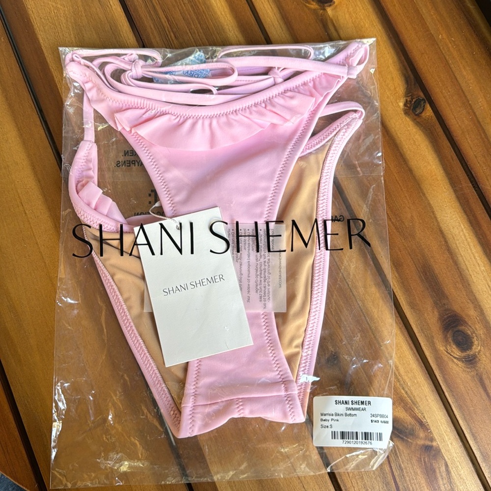 Shani Shemer Light Pink Women's Bikini Bottom - Tie Side Swimwear